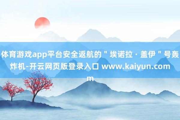 体育游戏app平台安全返航的＂埃诺拉 · 盖伊＂号轰炸机-开云网页版登录入口 www.kaiyun.com