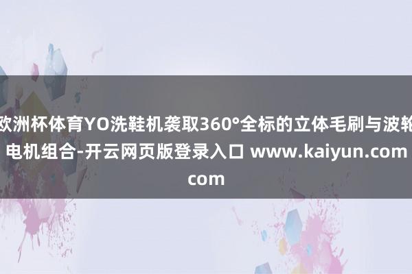 欧洲杯体育YO洗鞋机袭取360°全标的立体毛刷与波轮电机组合-开云网页版登录入口 www.kaiyun.com