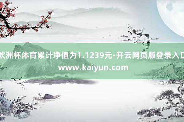 欧洲杯体育累计净值为1.1239元-开云网页版登录入口 www.kaiyun.com