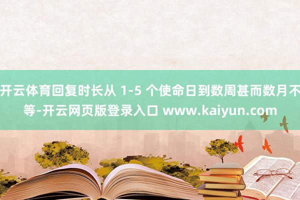 开云体育回复时长从 1-5 个使命日到数周甚而数月不等-开云网页版登录入口 www.kaiyun.com